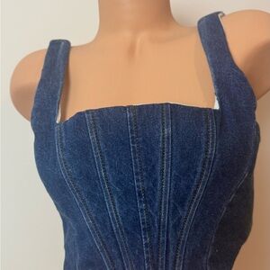 Gianni Bini Blue Denim Overalls